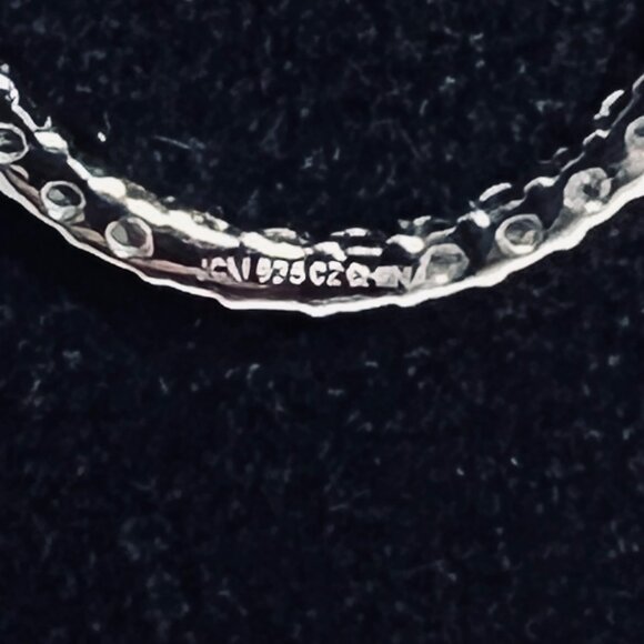 Epiphany Jacmel Sterling Silver & Diamonique Cubic Zirconia Circle Pendant (6021 - Picture 7 of 7